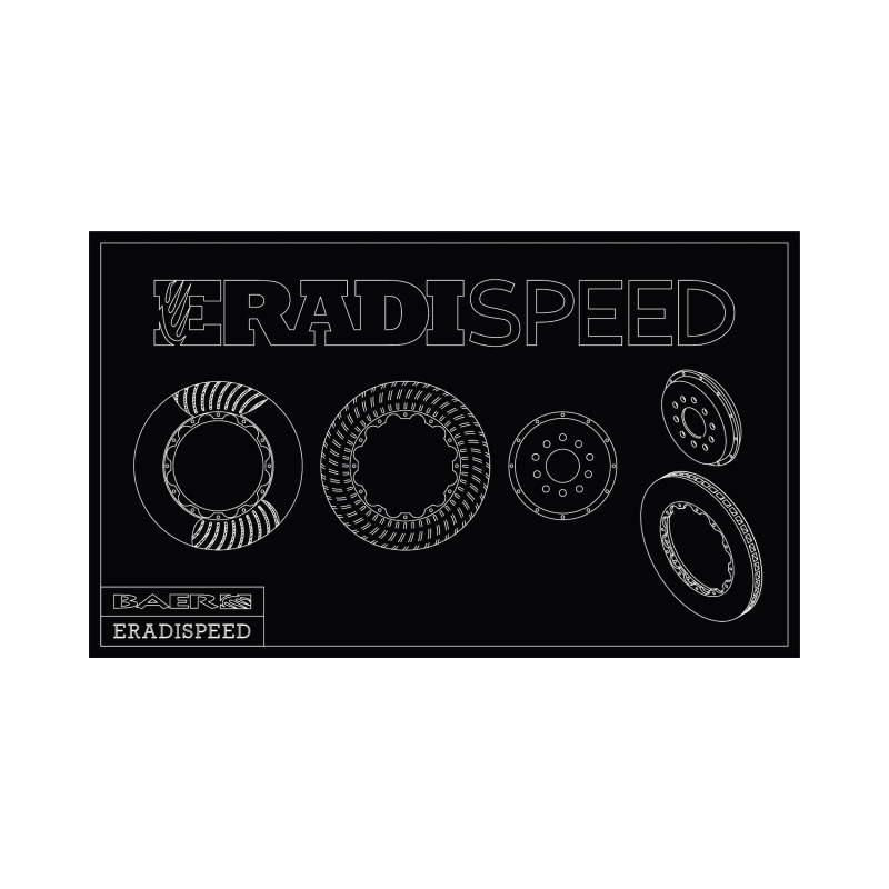 Dodge Viper Brake Rotor (2) - Rear - Baer Brakes - Eradispeed+ 2-Piece Slot & Drilled - `03-`10